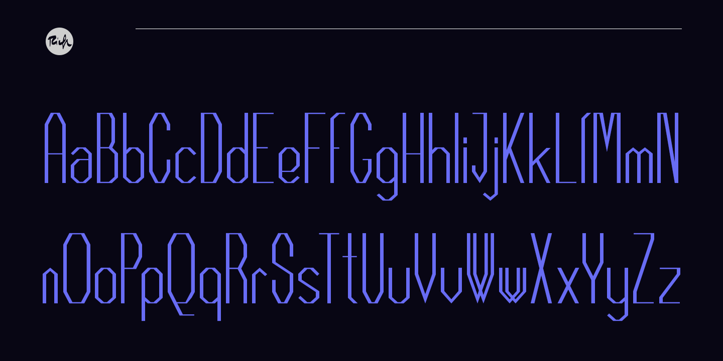 Lineam SemiBold Italic Font preview